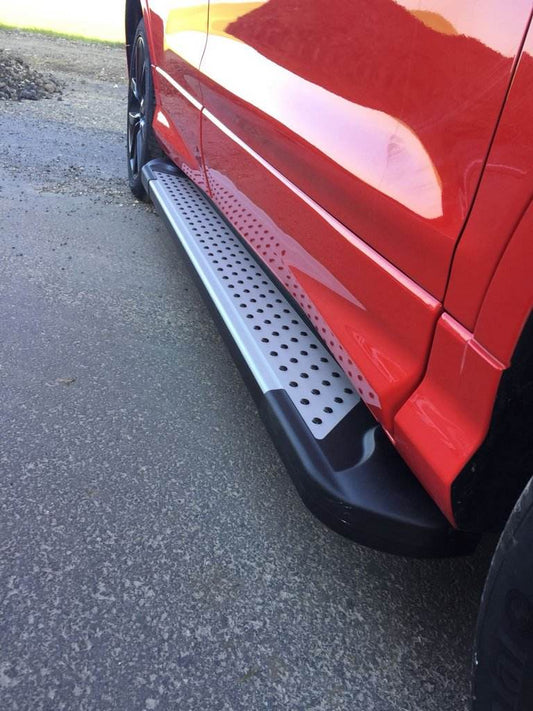 Side sills Allmond Grey (2 PCs Alu.) for Skoda Karoq - Reelken Auto