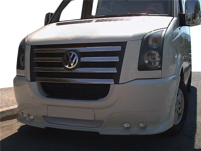 Front bumper cover with 4 headlights 2006-2011 (paintable) for Volkswagen Crafter 2006-2016 - image 2