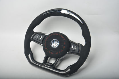 Steering Wheel (Carbon + LED Display) for Volkswagen Golf 7/E-Golf 2012-2020 - image 1
