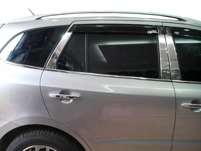 Door pillar molding (6 pieces, stainless steel) for Hyundai Santa Fe 2 2006-2012 - Reelken Auto
