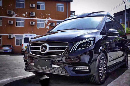 LED headlights (Maybach design, 2 pcs.) for Mercedes Vito / V-class W447 2014↗ year - Reelken Auto
