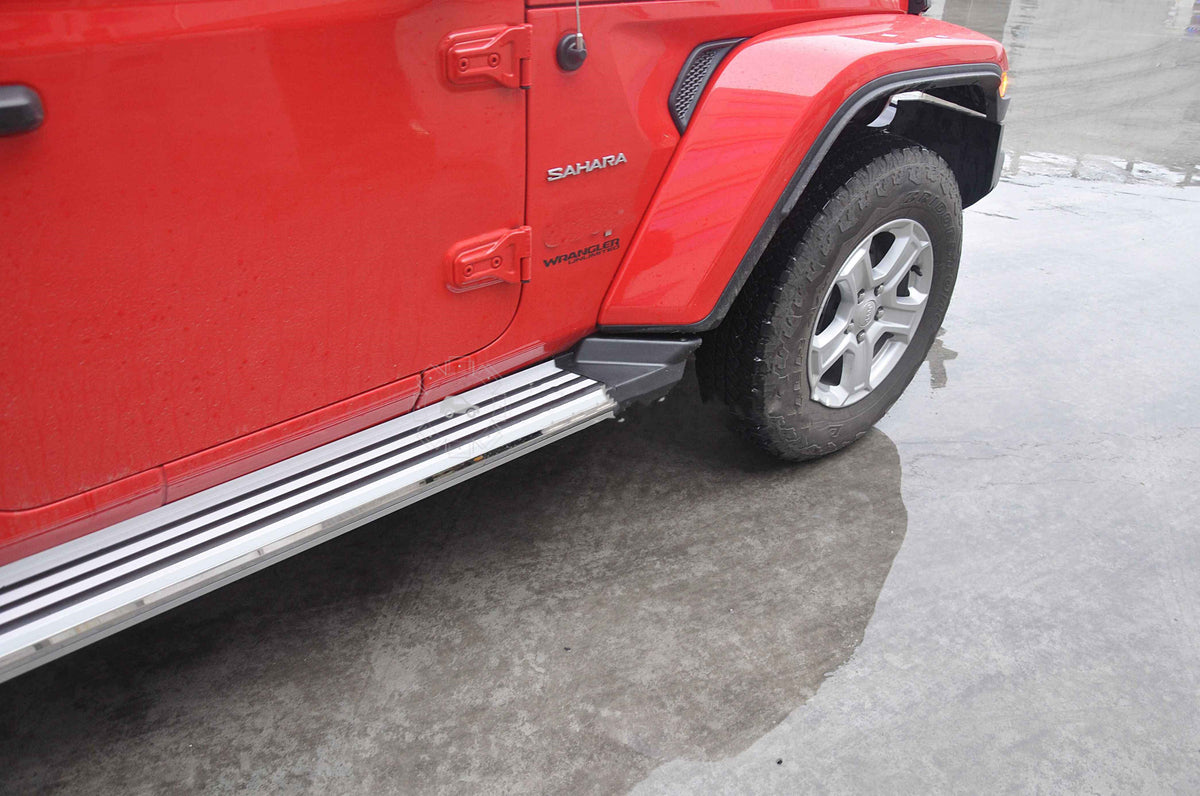 Side Steps Silver (2 pcs) for Jeep Wrangler 2007-2017 - image 3