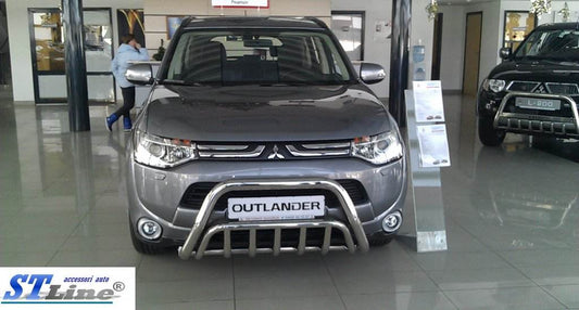 The WT002 bumper guard (stainless) for Mitsubishi Outlander 2012-2021 - Reelken Auto
