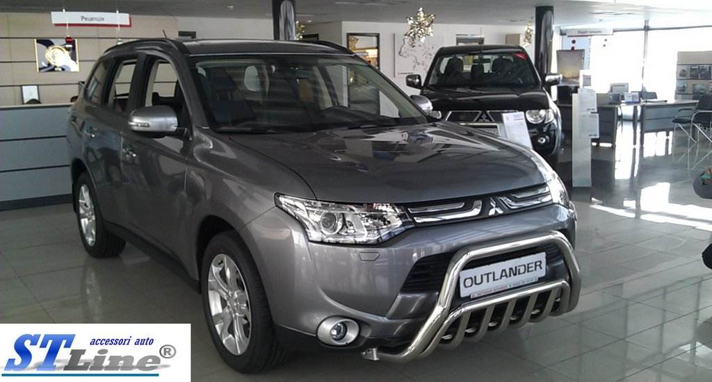 The WT002 bumper guard (stainless) for Mitsubishi Outlander 2012-2021 - Reelken Auto