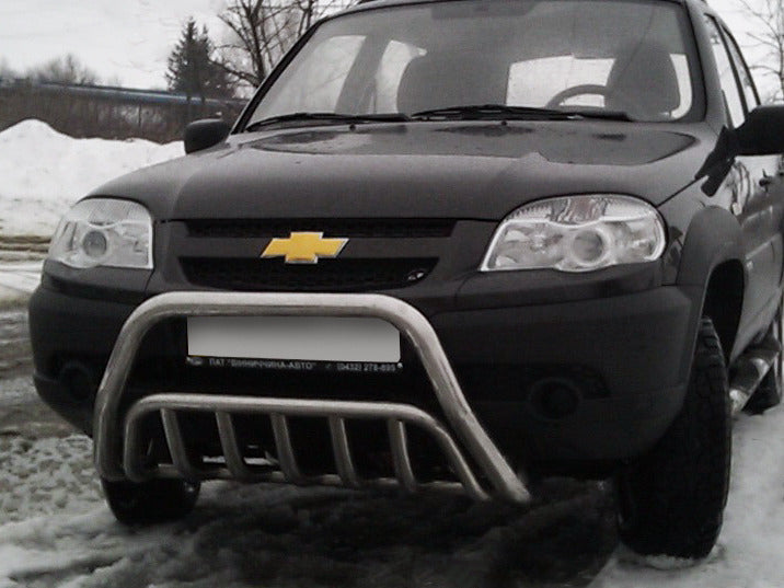 Bull Bar WT002 (Stainless Steel) for Chevrolet Niva 1998-2020 - image 1