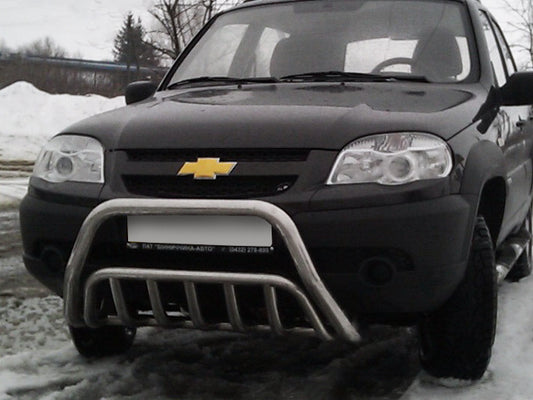 Bull Bar WT002 (Stainless Steel) for Chevrolet Niva 1998-2020 - image 1