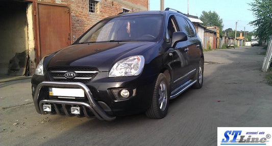 The WT002 bumper guard (stainless) for Kia Carens 1999-2012 - Reelken Auto