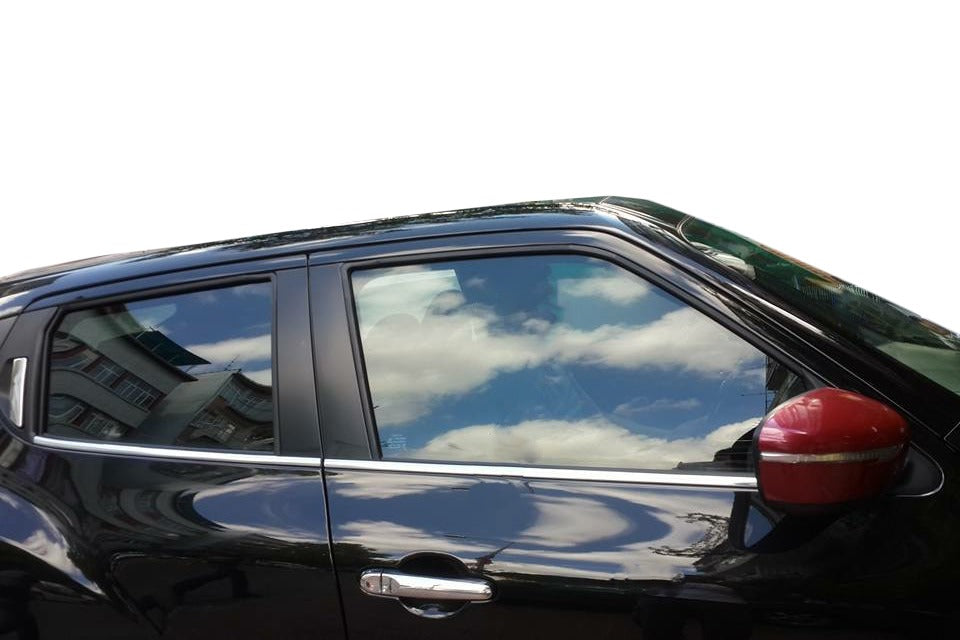 The edging of the glass (4 pieces, stainless steel) for Nissan Juke 2010-2019 - image 4