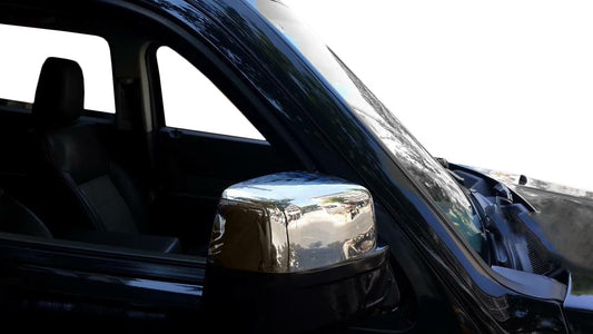 Mirror Covers (2 pcs, Stainless Steel) for Jeep Cherokee/Liberty 2007-2013 - image 1