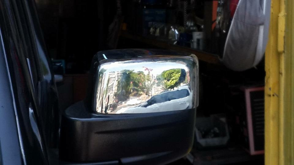 Mirror Covers (2 pcs, Stainless Steel) for Dodge Nitro 2006-2011 - image 2