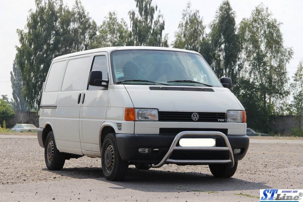 The WT022 bumper guard (stainless) for Volkswagen T4 Transporter - Reelken Auto