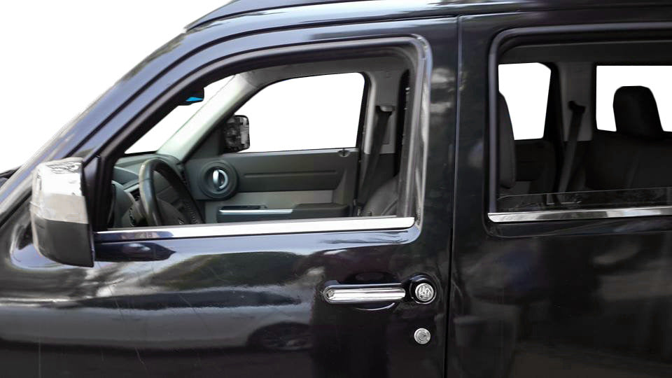 Stainless Steel Window Trim for Jeep Cherokee/Liberty 2007-2013 - image 1