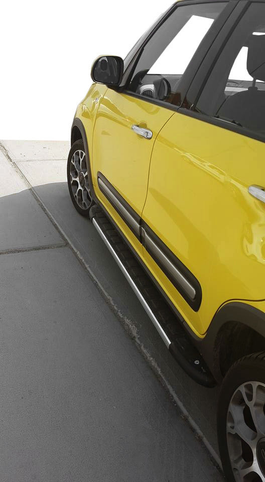 Side Steps Duru (2 pcs, Aluminum) for Fiat 500/500L 2013-2022 - image 1