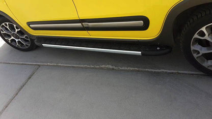 Lateral platforms Duru (2 pieces, aluminum) for Fiat 500X - Reelken Auto