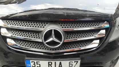 Covers on the grille 2014-2020 (5 pcs, stainless steel) for Mercedes Vito / V-class W447 2014↗ year - image 9