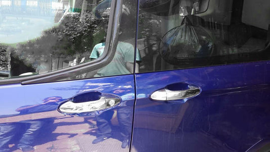 Chrome Door Handle Covers (4 pcs, Stainless Steel) for Ford Courier 2014-2023 - image 1