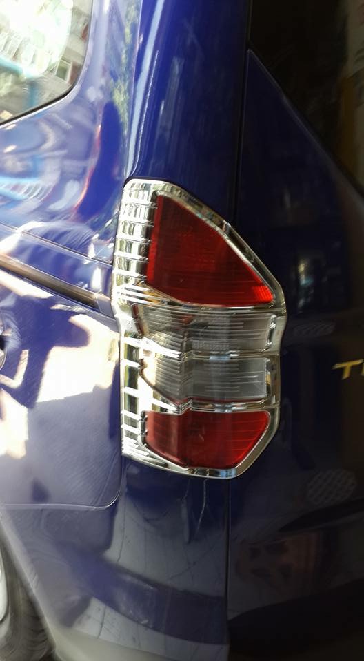 Chrome Tail Light Covers (2 pcs, plastic) for Ford Courier 2014-2023 - image 4