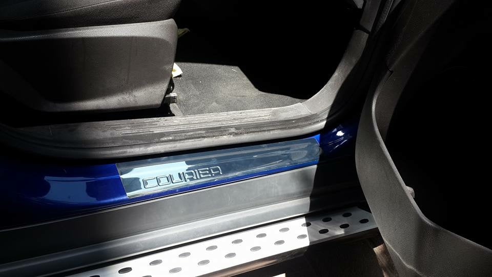 Door Sill Protectors OmsaLine (4 pcs, Stainless Steel) for Ford Courier 2014-2023 - image 2