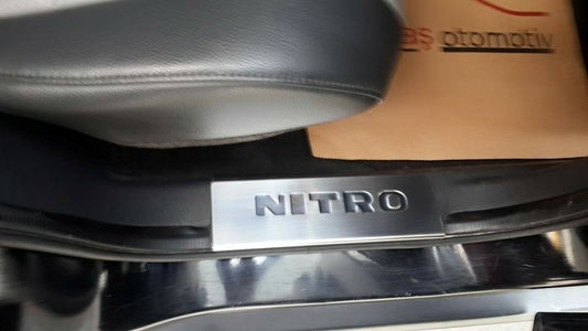 Carmos door sill covers for upper part (stainless steel) for Dodge Nitro 2006-2011 - image 2