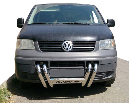 Bull Bar ST006-04 Grille (Stainless Steel) for Volkswagen T5 Transporter 2003-2010 - image 1