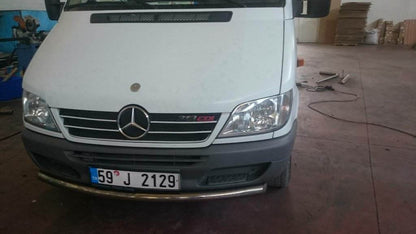 Front mustache ST008 (stainless) for Mercedes Sprinter W901/902/903/904/905 1995-2006 - Reelken Auto