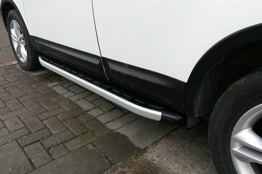Side skirts Fullmond (2 pieces, aluminum) for Nissan Qashqai 2010-2014 - image 1
