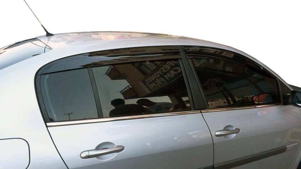 Visors SD (4 pcs, Perflex Sport) for Renault Megane II 2004-2009 - Reelken Auto