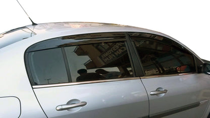 The outer edging of the glass (4 pieces, stainless steel) for Renault Megane II 2004-2009 - image 3