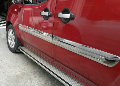 Molding door Wide model (4 pieces, stainless steel) for Fiat Doblo I 2005-2010 - image 3