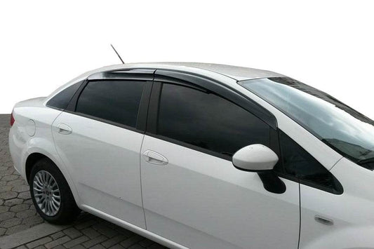 Windbreakers (4 pcs, Sunplex Sport) for Fiat Linea 2006-2018 - Reelken Auto