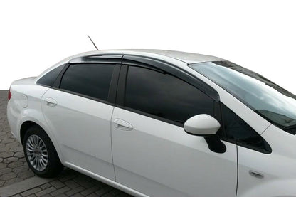 Window Deflectors (4 pcs, Sunplex Sport) for Fiat Linea 2006-2018 - image 1