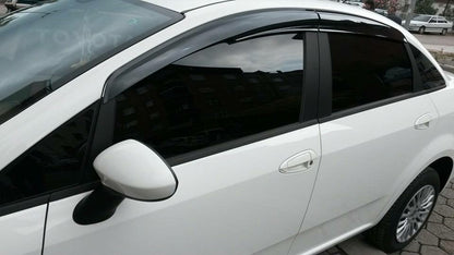 Window Deflectors (4 pcs, Sunplex Sport) for Fiat Linea 2006-2018 - image 2