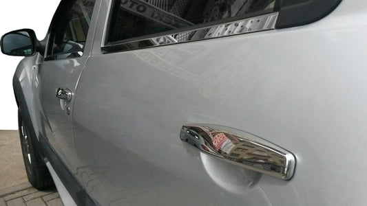 Covers for handles (4 pcs., Stainless steel.) for Dacia Sandero 2007-2013 - image 2