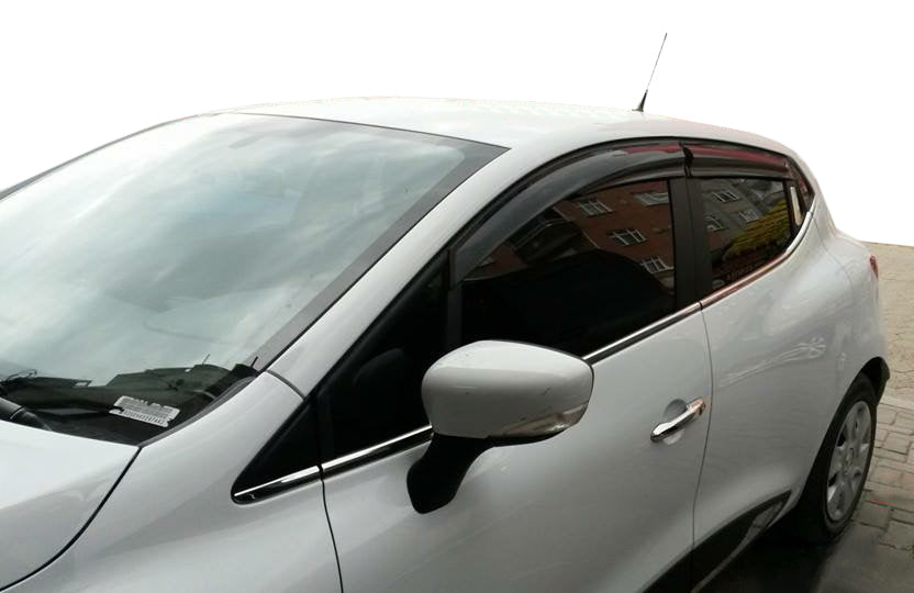 Window Deflectors HB (4 pcs, Sunplex Sport) for Renault Clio IV 2012-2019 - image 1