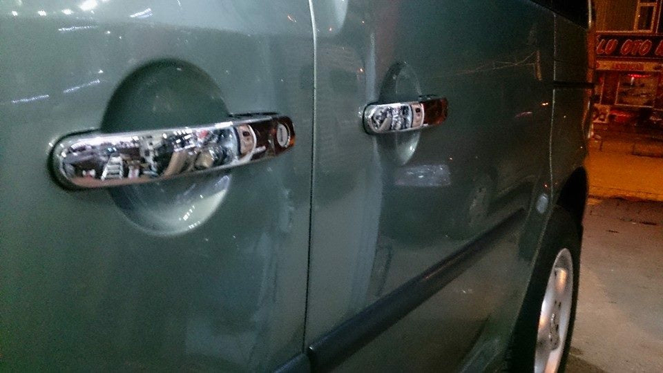 Pads on the handles (stainless steel) for Volkswagen Caddy 2010-2015 - image 5