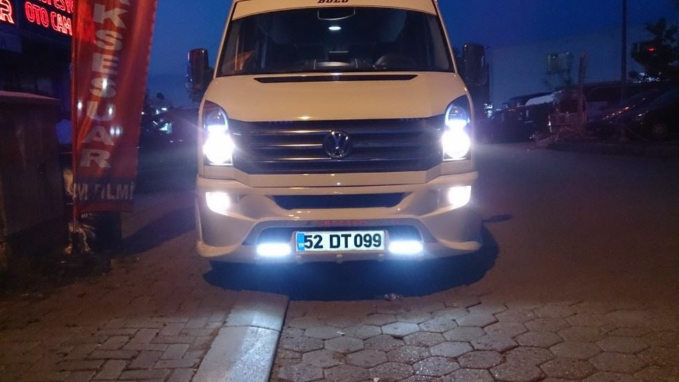 Front bumper lip 2012↗ (Sport-3, paintable) for Volkswagen Crafter 2006-2016 - image 7