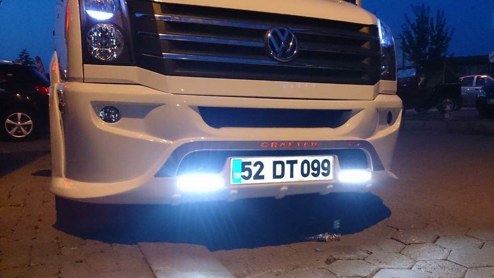 Front bumper 2012↗ (Sport-3, paintable) for Volkswagen Crafter 2006-2016 - Reelken Auto
