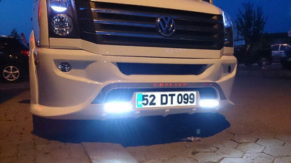 Front bumper 2012↗ (Sport-3, paintable) for Volkswagen Crafter 2006-2016 - Reelken Auto