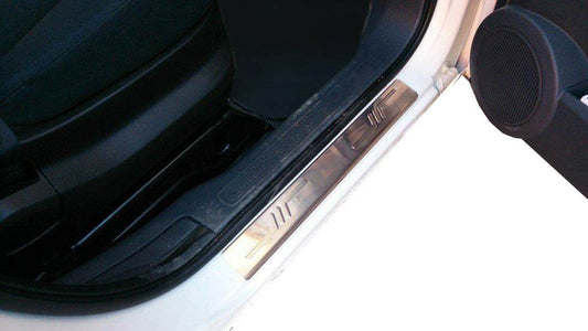 Door sills OmsaLine (2 pieces, stainless steel.) for Fiat Fiorino/Qubo - Reelken Auto
