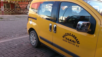 Chrome on the handles and around (stainless steel, 8 pieces) for Fiat Fiorino/Qubo - image 4