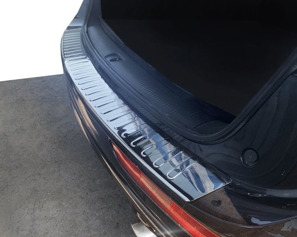 Rear Bumper Protector Carmos Stainless Steel for Audi Q5 2008-2017 - image 1