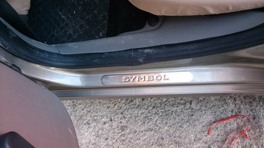 Door Sill Protectors OmsaLine (4 pcs, Stainless Steel) for Renault Symbol 2008-2013 - image 1