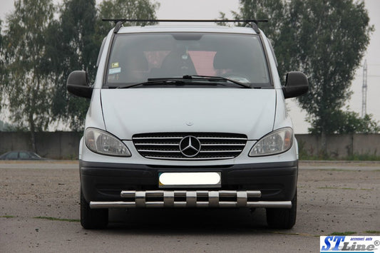 Front Bar Shark ST015 (Stainless Steel) for Mercedes Viano 2004-2014 - image 2
