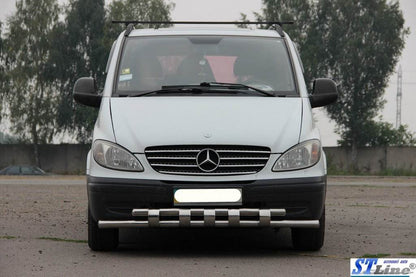 The lower lip Shark ST015 (stainless) for Mercedes Viano 2004-2014 - Reelken Auto