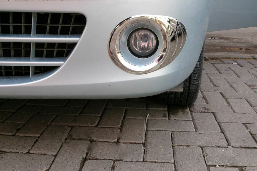 Fog light trim 2008-2013 (2 pcs, stainless steel) for Renault Kangoo 2008-2020 - image 1