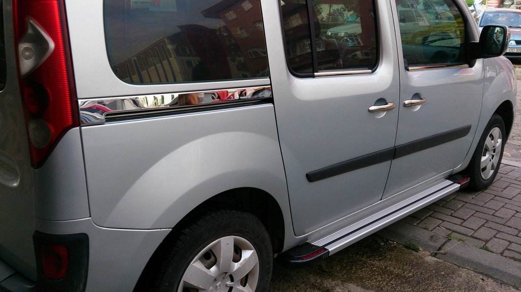 Sliding door molding (2 pcs, stainless steel) for Mercedes Citan 2013↗ year - Reelken Auto