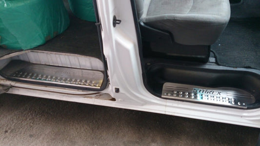 Door Sill Protectors OmsaLine (3 pcs, Stainless Steel) for Hyundai H200, H1, Starex 1998-2007 - image 2