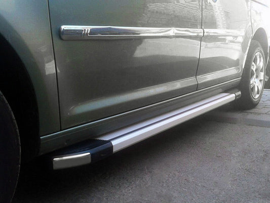 Side pad Rainbow (2 pcs., Aluminum) for Volkswagen Caddy 2010-2015 - image 1