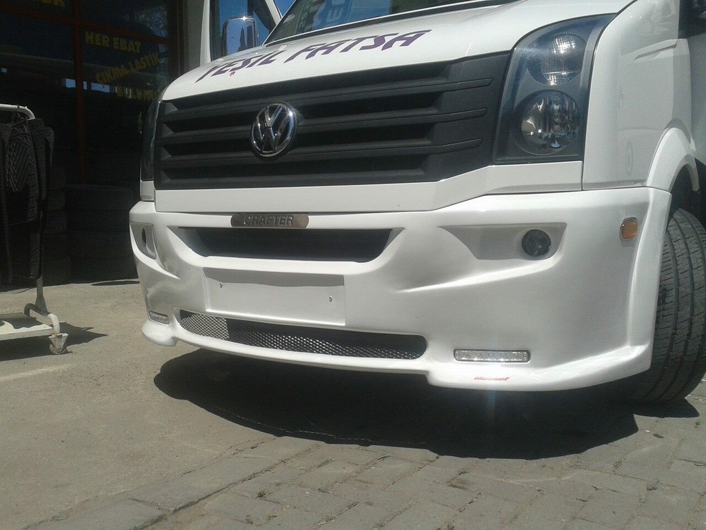 Front bumper lip 2012↗ (LED, paintable) for Volkswagen Crafter 2006-2016 - image 5