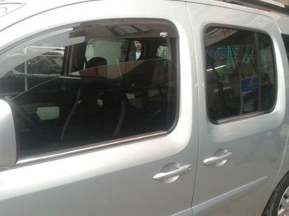 Outside border windows (4 pcs, stainless steel) for Renault Kangoo 2008-2020 - image 5